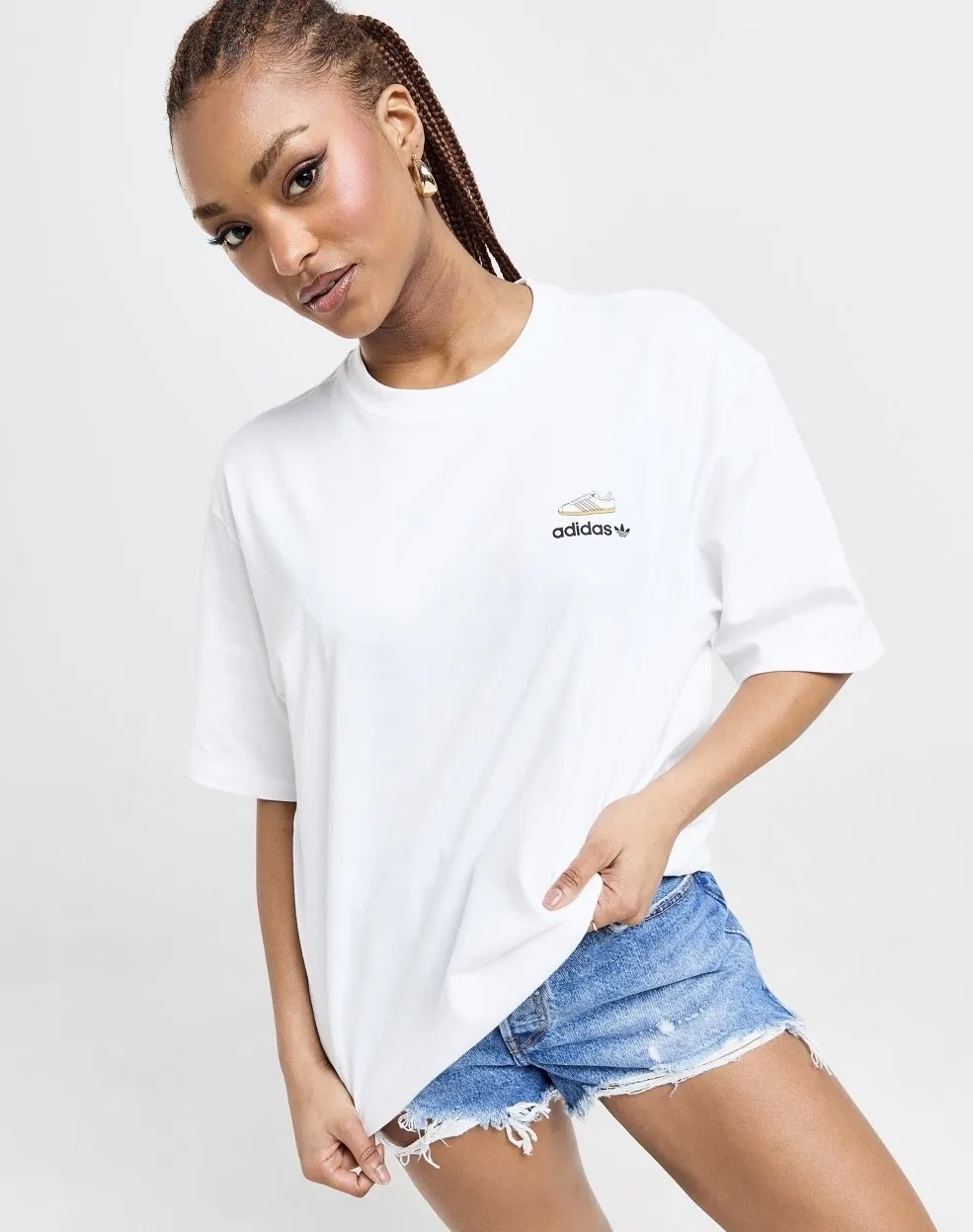 adidas  |Crew Neck Pullovers Unisex Street Style Cotton Short Sleeves