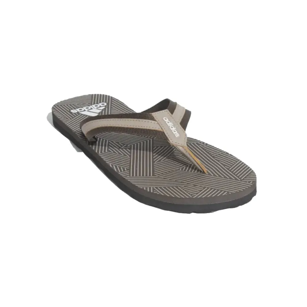 Adidas Men's Hurtle Flip Flops Slipper (Brown/Chalky Brown/Cloud White)