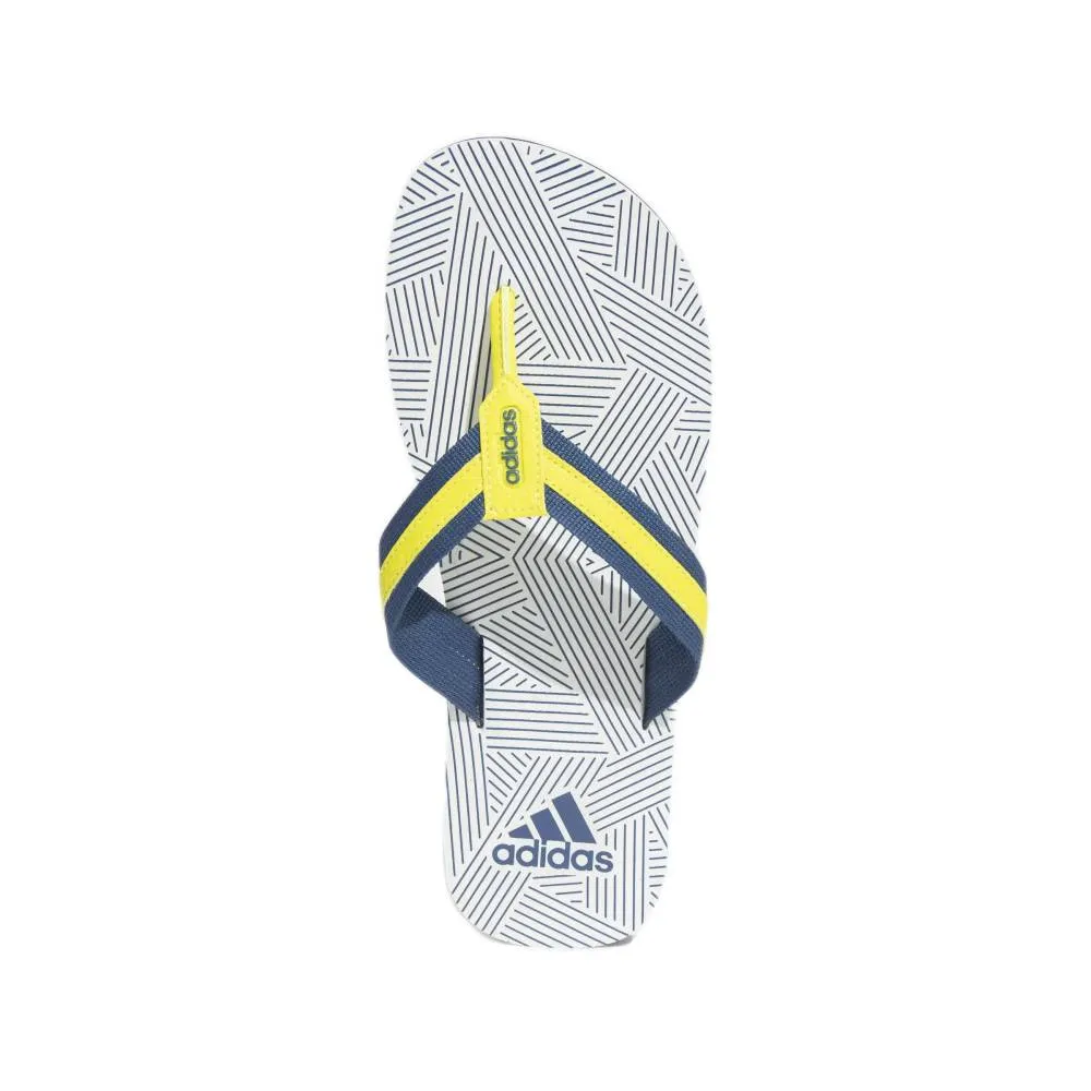 Adidas Men's Hurtle Flip Flops Slipper (Mystery Blue/Acid Yellow/Cloud White)