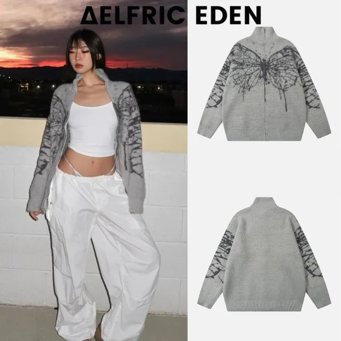 Aelfric Eden  |Long Sleeves Logo Cardigans