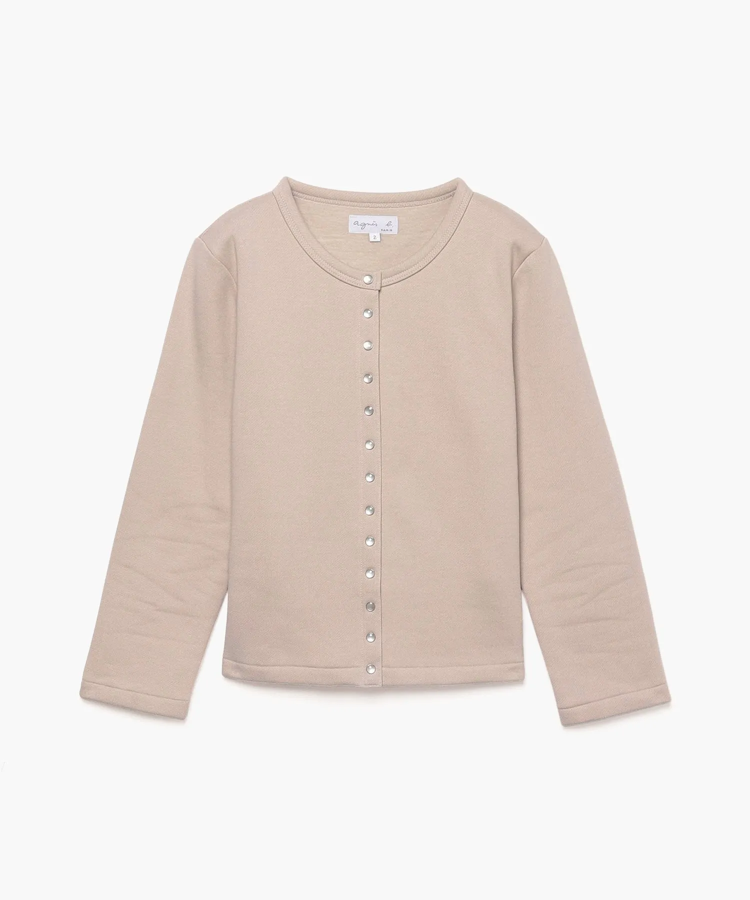 Agnes b  |Long Sleeves Plain Cardigans