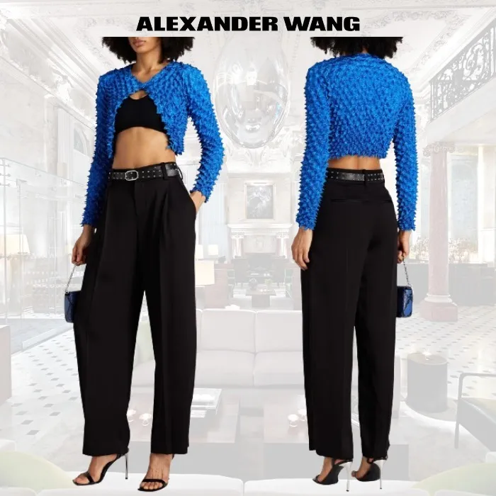 Alexander Wang  |Long Sleeves Plain Cardigans