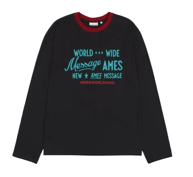 AMES-WORLDWIDE  |Unisex Street Style Long Sleeves Plain Cotton