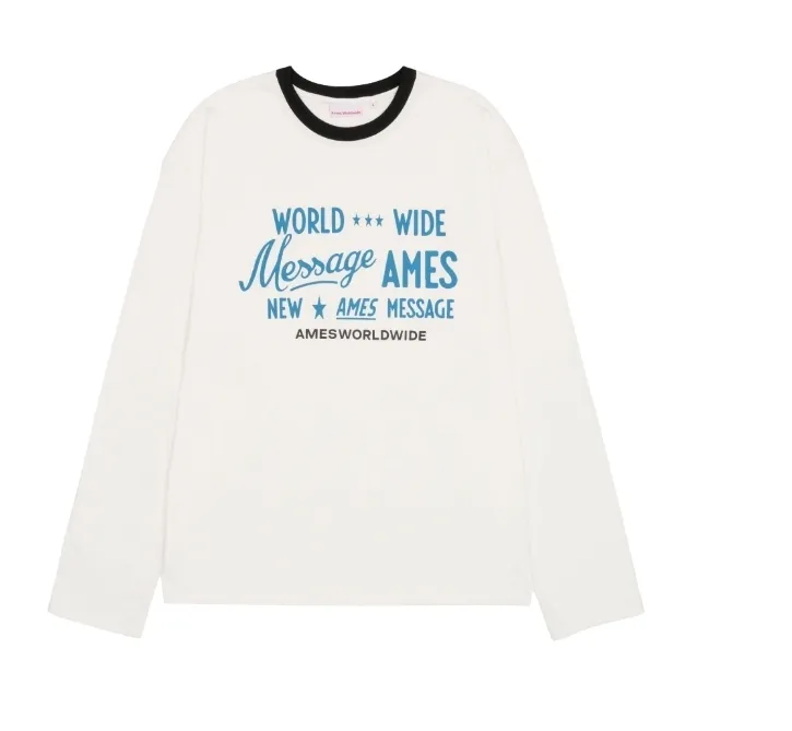 AMES-WORLDWIDE  |Unisex Street Style Long Sleeves Plain Cotton