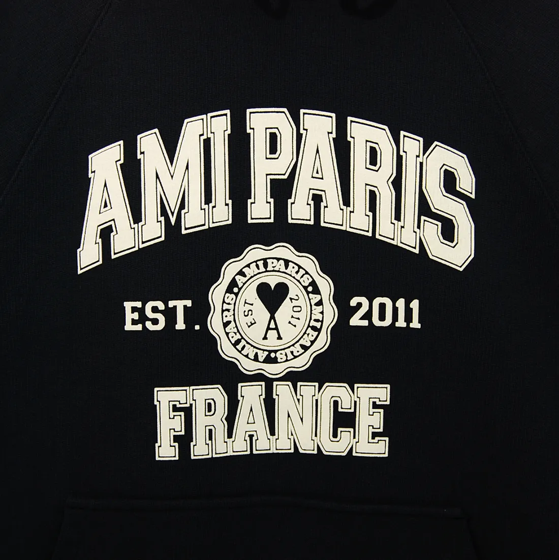 AMI PARIS  |Pullovers Unisex Street Style Long Sleeves Cotton Logo