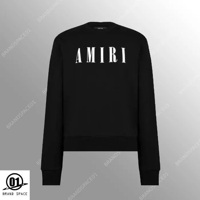 AMIRI  |Crew Neck Pullovers Street Style Long Sleeves Plain Cotton