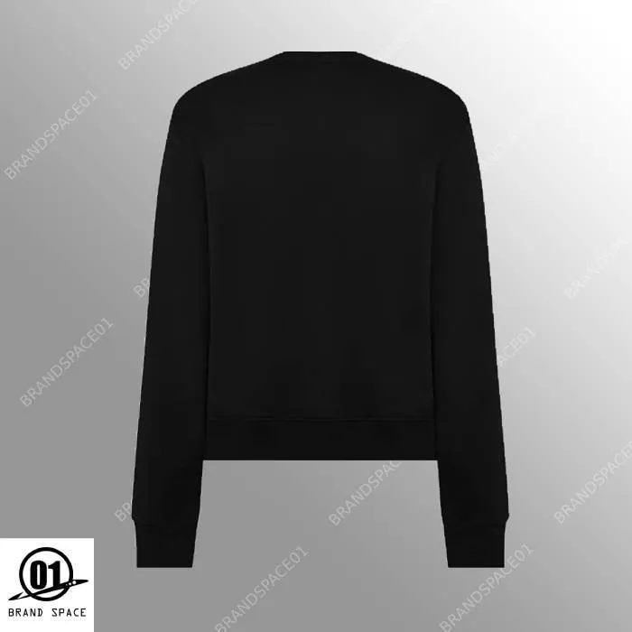 AMIRI  |Crew Neck Pullovers Street Style Long Sleeves Plain Cotton