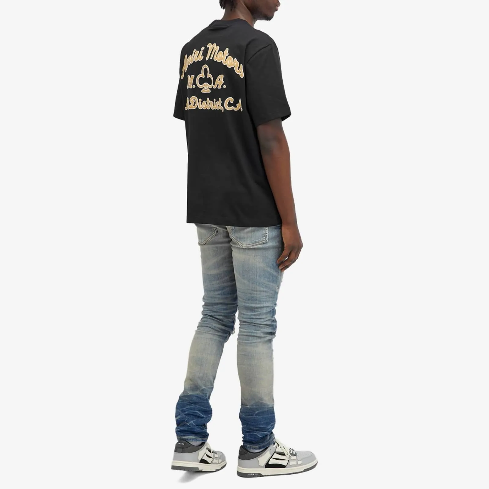 AMIRI  |Crew Neck Pullovers Unisex Street Style Cotton Short Sleeves