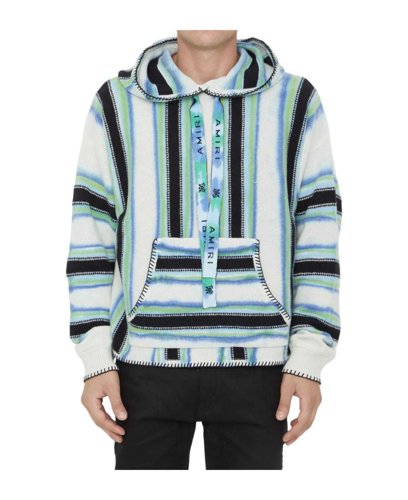 AMIRI  |Pullovers Wool Cashmere Street Style Tie-dye Long Sleeves