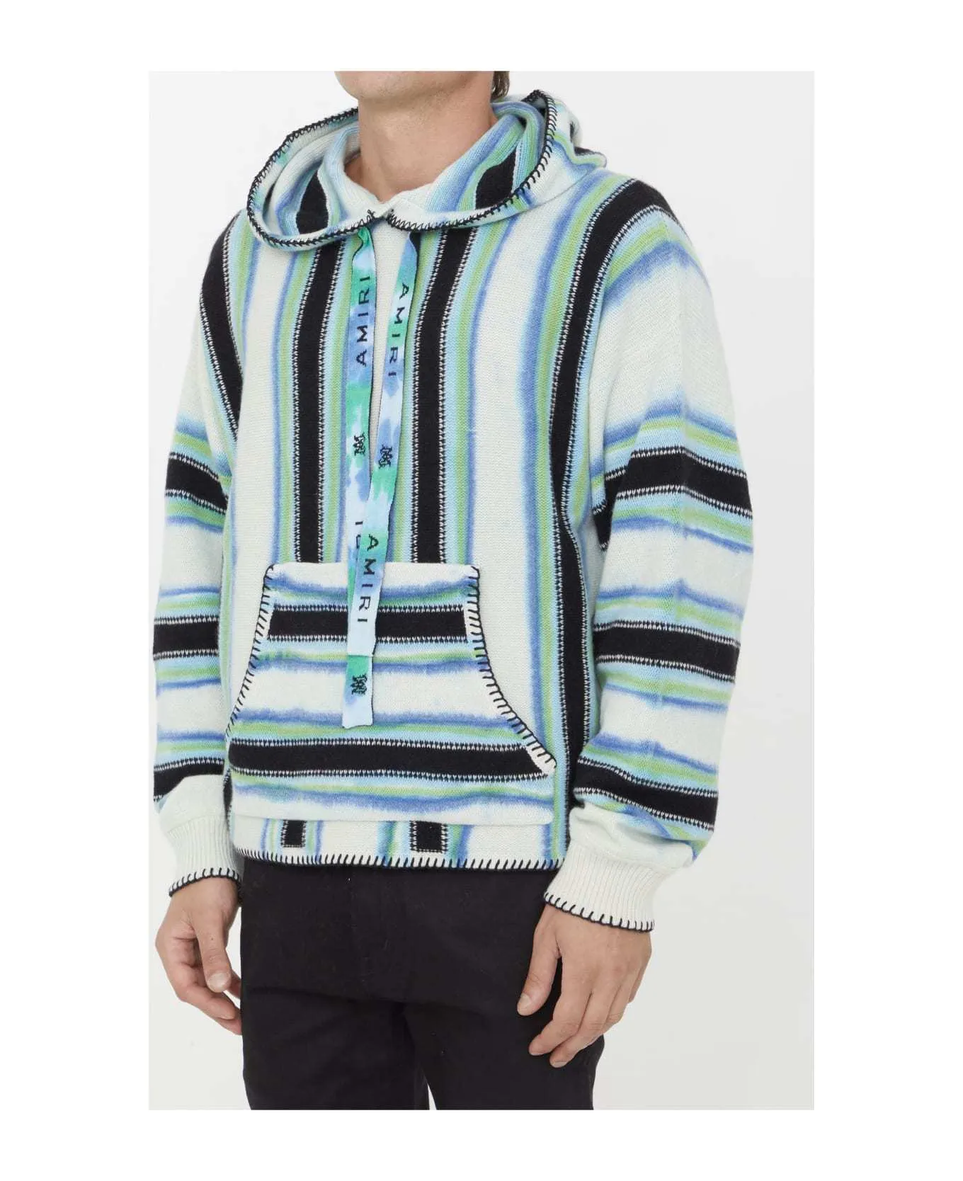 AMIRI  |Pullovers Wool Cashmere Street Style Tie-dye Long Sleeves