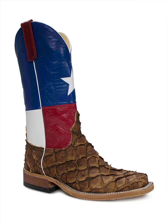 Anderson Bean Rustic Texas Flag Cigar Matte Big Bass Boots