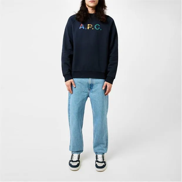 A.P.C.  |Pullovers Unisex Street Style Long Sleeves Plain Cotton Logo