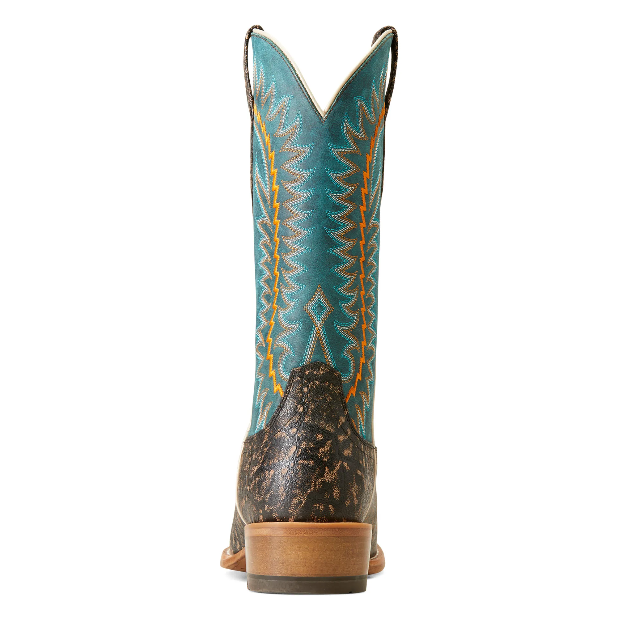 Ariat Mens Distressed Charcoal Futurity Time Western Elephant Print Boots