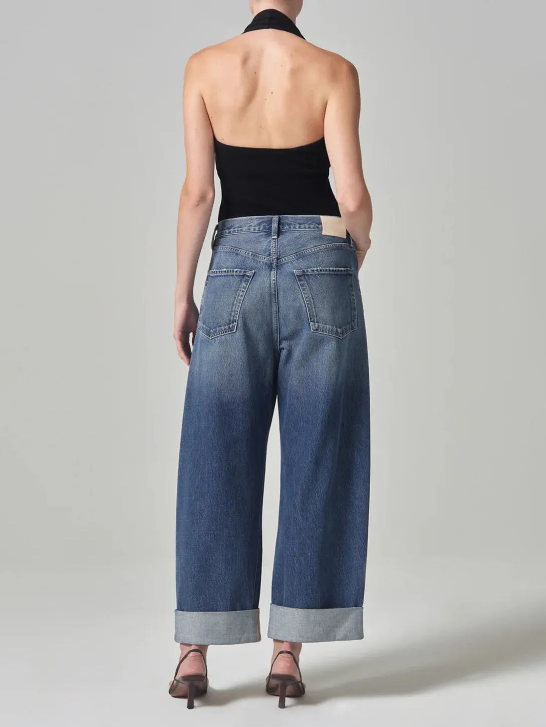 Ayla Baggy Cuffed Crop Jean - Brielle