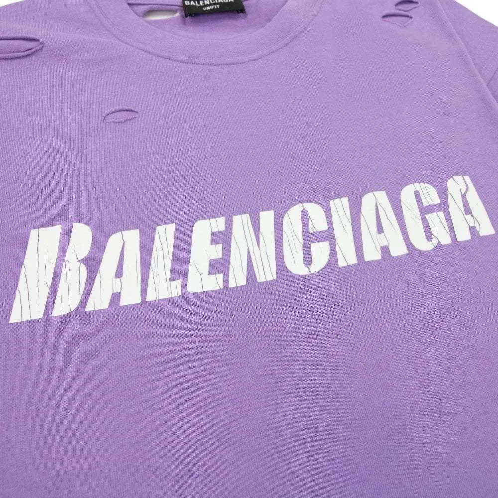 BALENCIAGA  |Crew Neck Pullovers Unisex Street Style Plain Cotton Logo