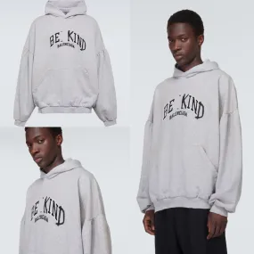 BALENCIAGA  |Pullovers Street Style Long Sleeves Plain Cotton Logo Luxury