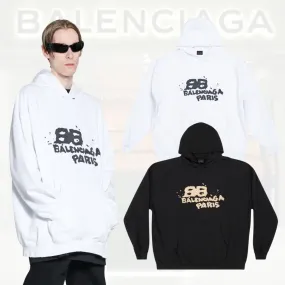 BALENCIAGA  |Pullovers Unisex Street Style Long Sleeves Plain Cotton