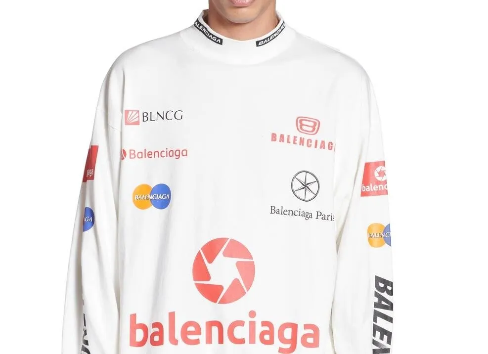 BALENCIAGA  |Unisex Street Style Long Sleeves Cotton Oversized