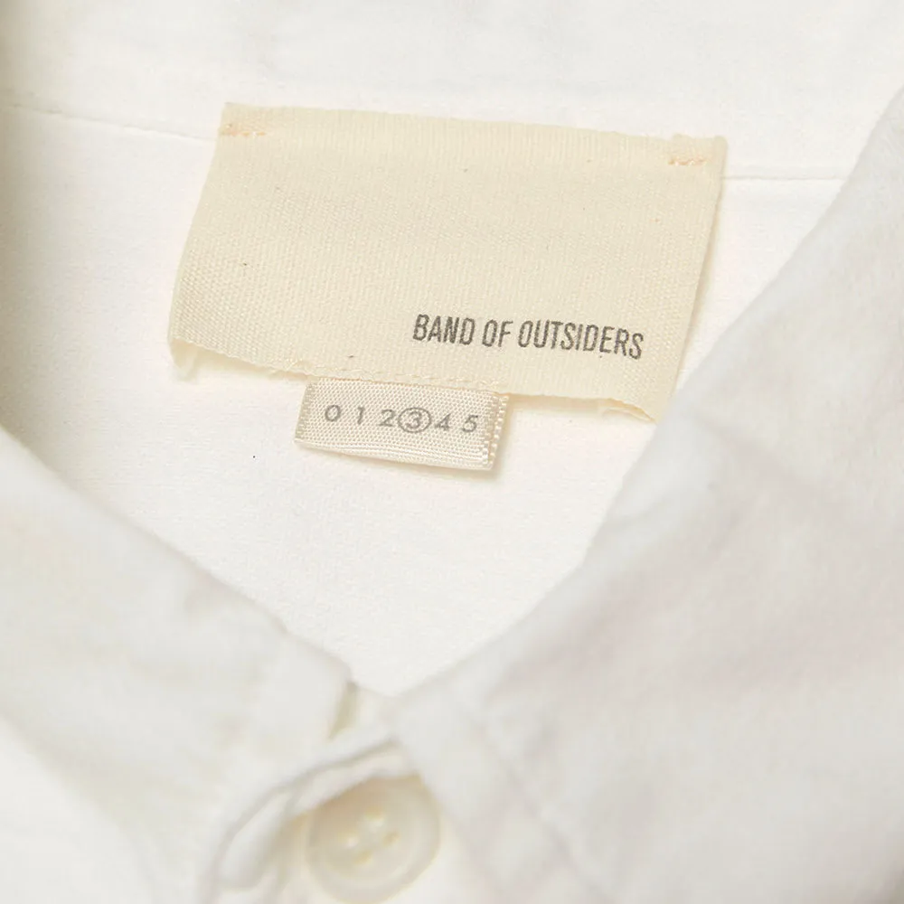 Band Of Outsiders Button Down Overdyed Oxford ShirtWhite