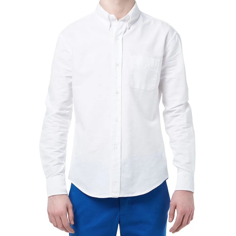 Band Of Outsiders Button Down Overdyed Oxford ShirtWhite