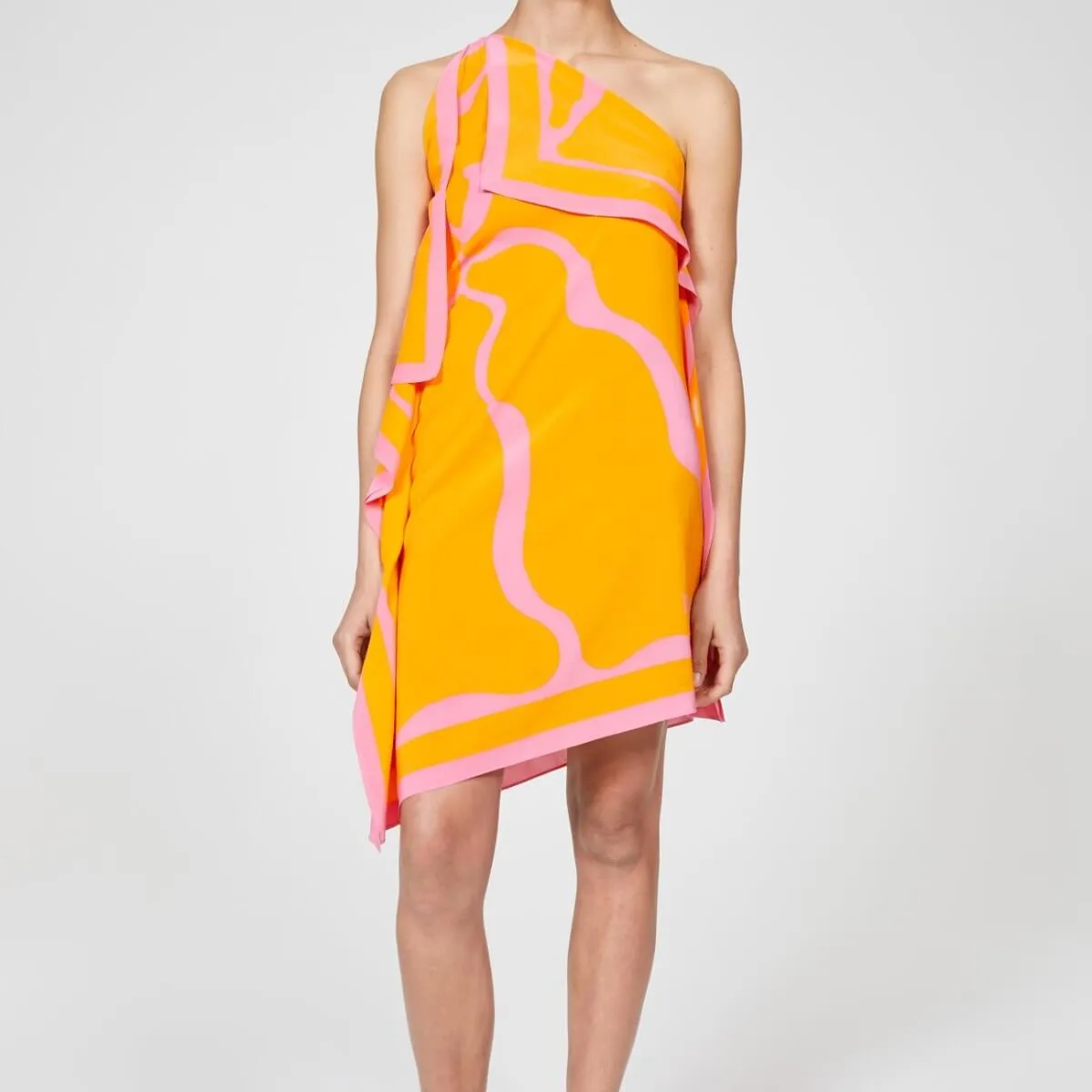 BISCOTTI DRESS PINK/ORANGE