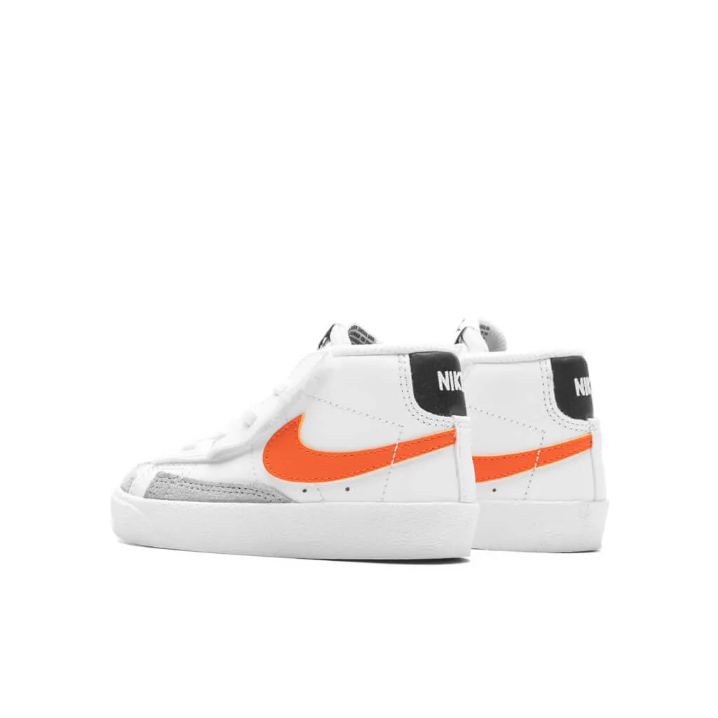 Blazer Mid '77 (TD) - White/Safety Orange/Wolf Grey