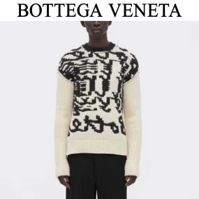 BOTTEGA VENETA  |Pullovers Wool Street Style U-Neck Long Sleeves Outlet