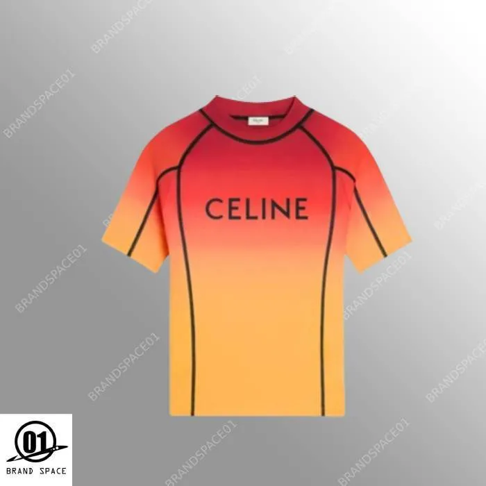 CELINE  |Crew Neck Pullovers Unisex Street Style Short Sleeves Logo