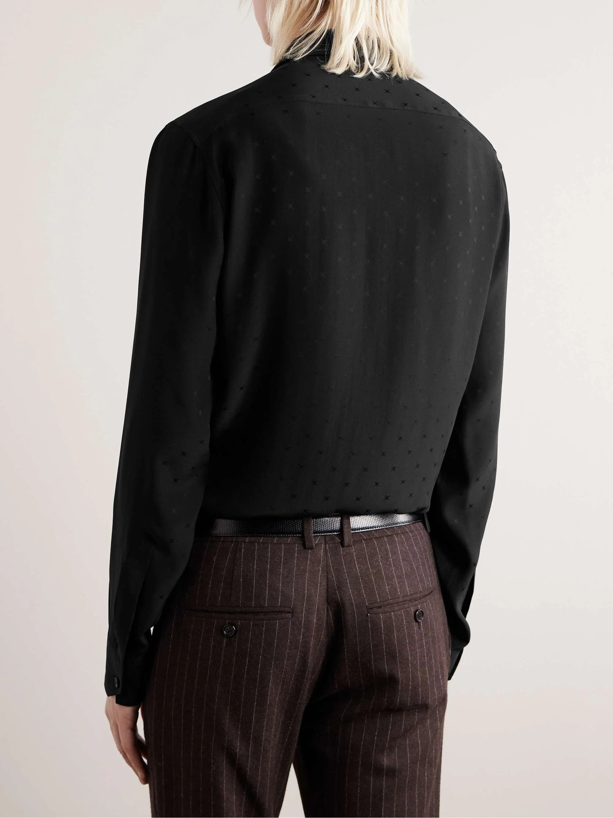 CELINE  |Silk Long Sleeves Luxury Shirts