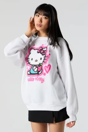 Chandail à imprimé Hello Kitty avec boucle rose