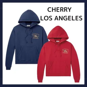 CHERRY LA  |Pullovers Unisex Street Style Long Sleeves Plain Cotton Logo