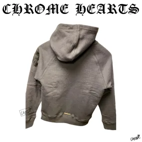 CHROME HEARTS  |Pullovers Unisex Blended Fabrics Long Sleeves Plain Leather