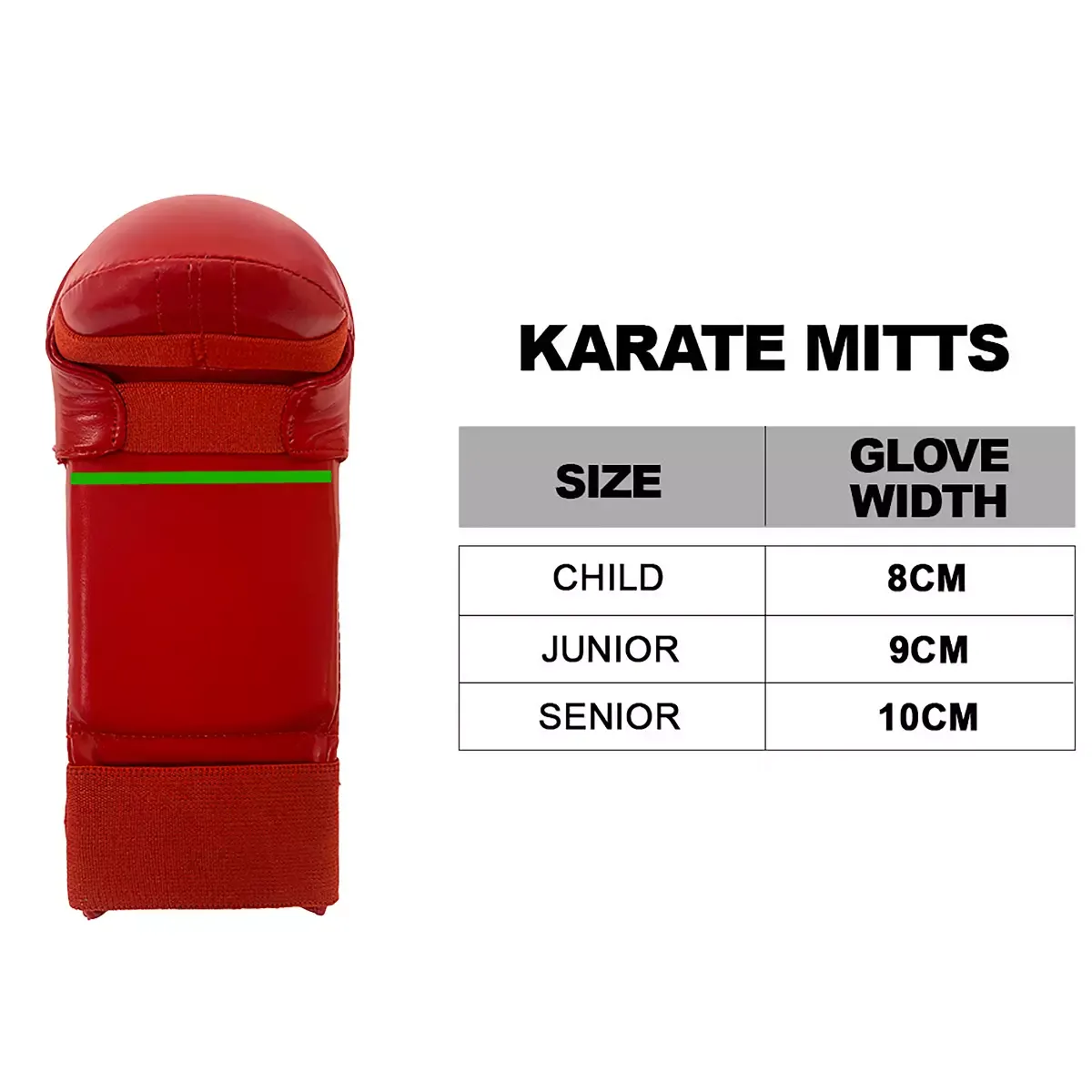 Cimac Karate Mitts Without Thumb Competition Gloves