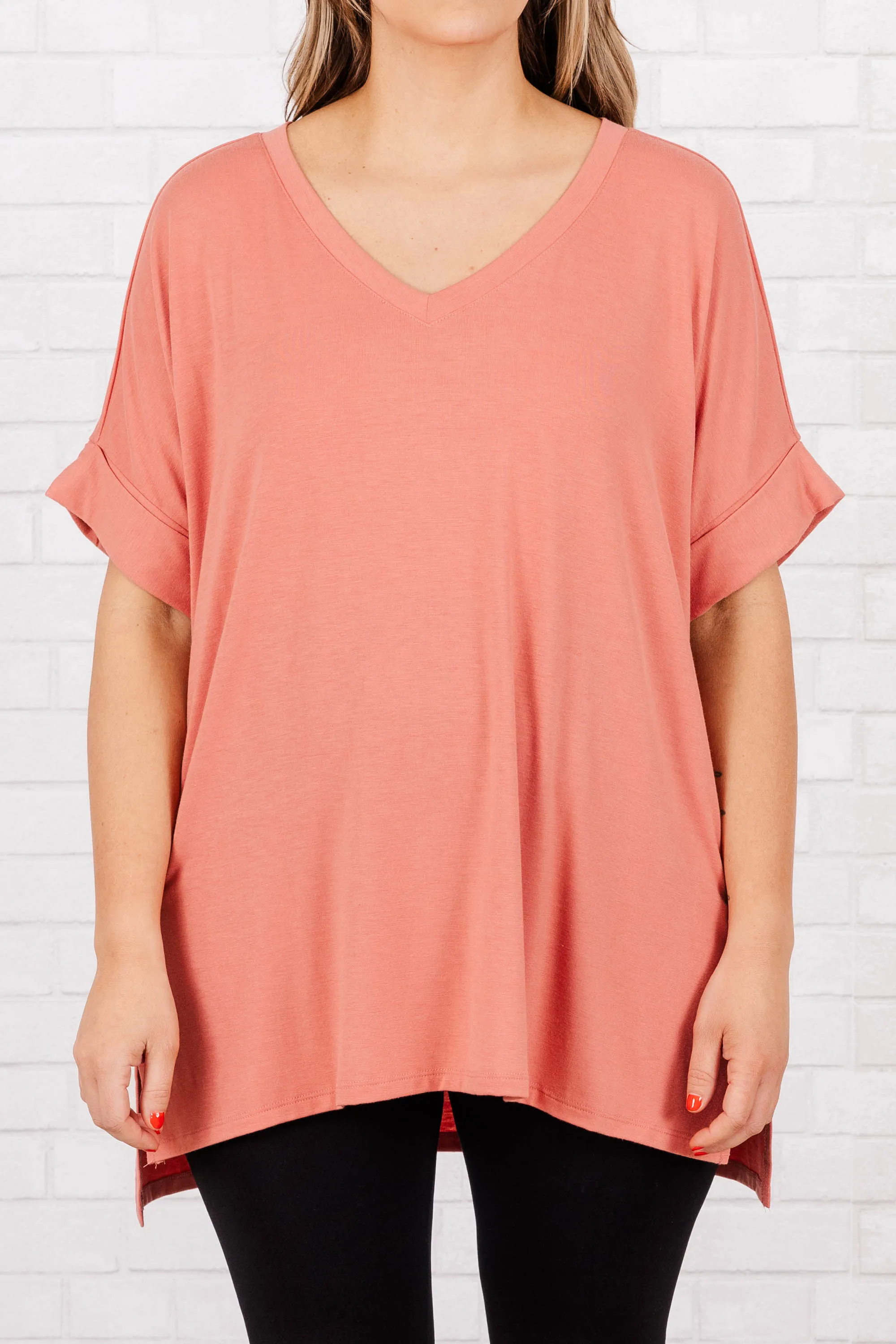 Comfy Travels Top, Ash Rose