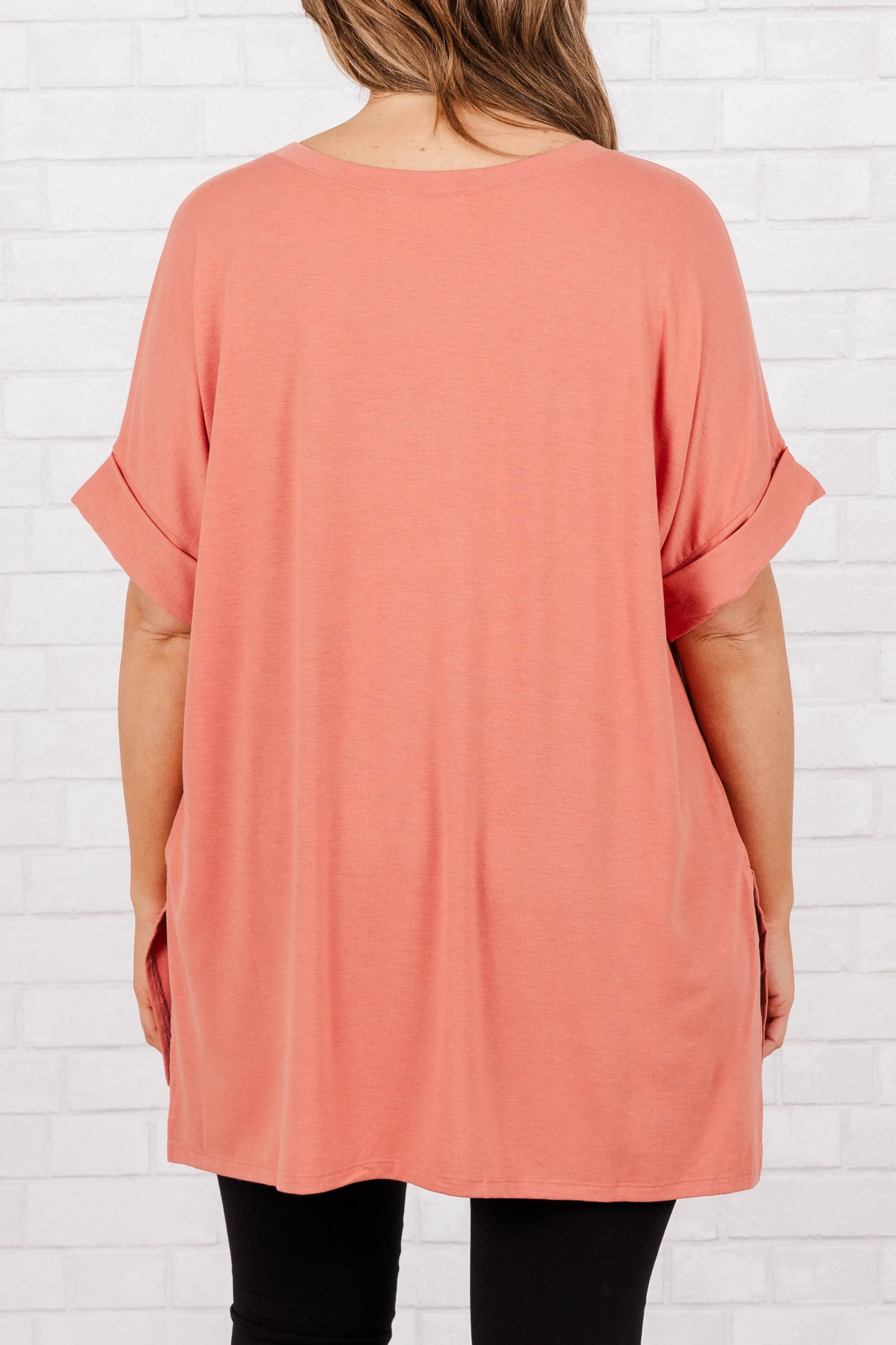 Comfy Travels Top, Ash Rose