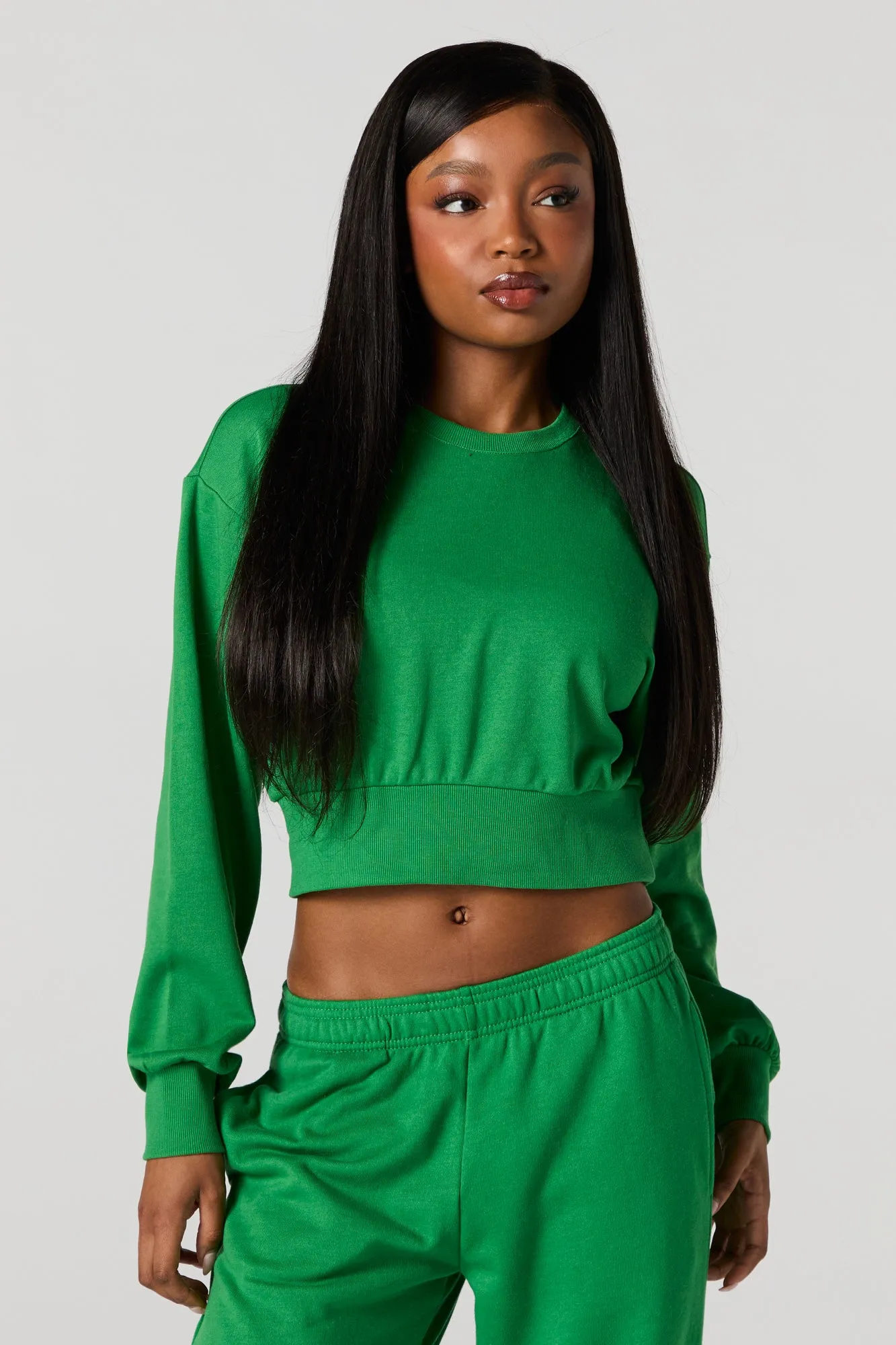 Crewneck Cropped Sweatshirt