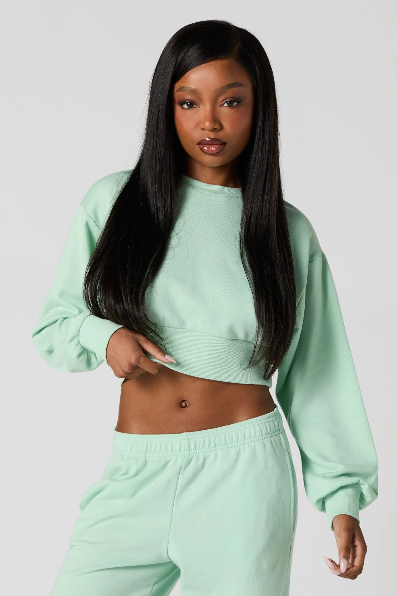 Crewneck Cropped Sweatshirt