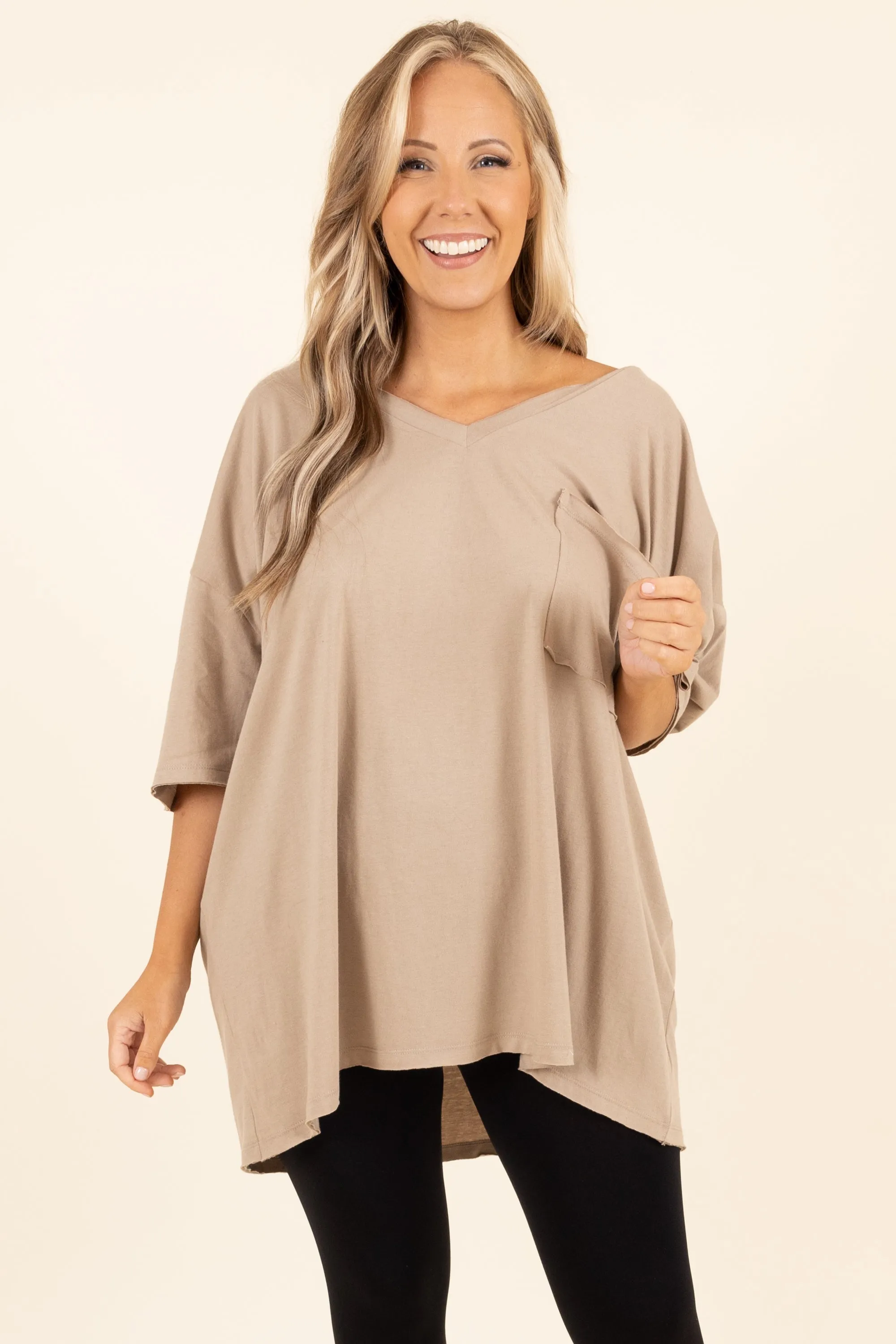 Dancing In The Mirror Top, Ash Mocha