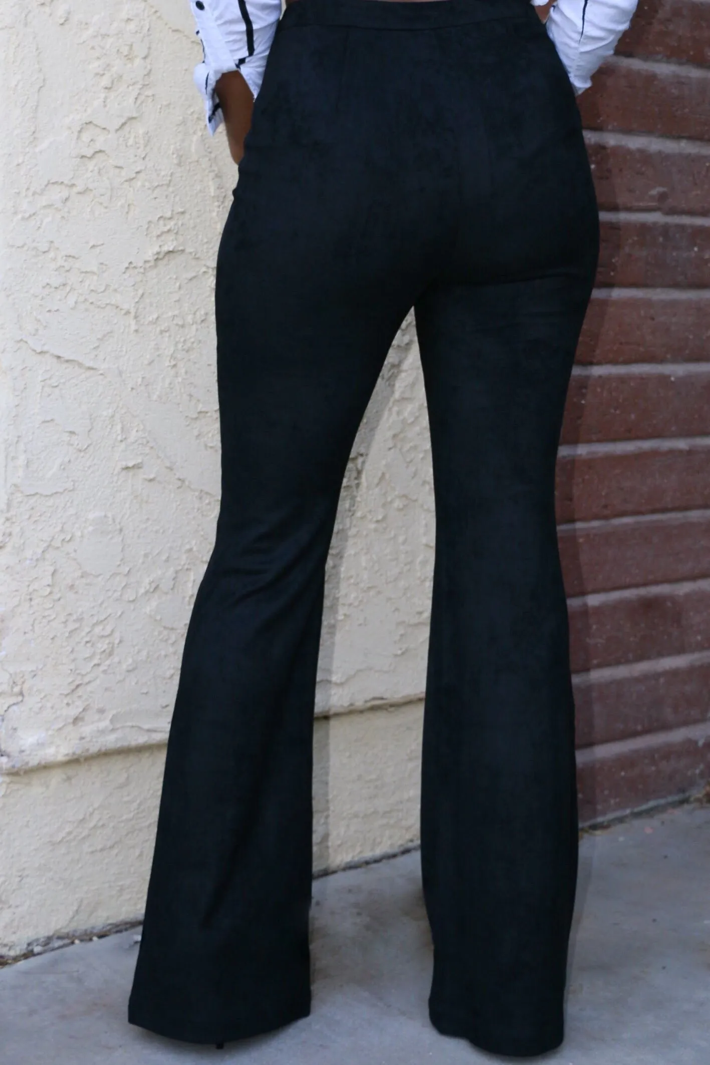 Donna Suede Flare Pants