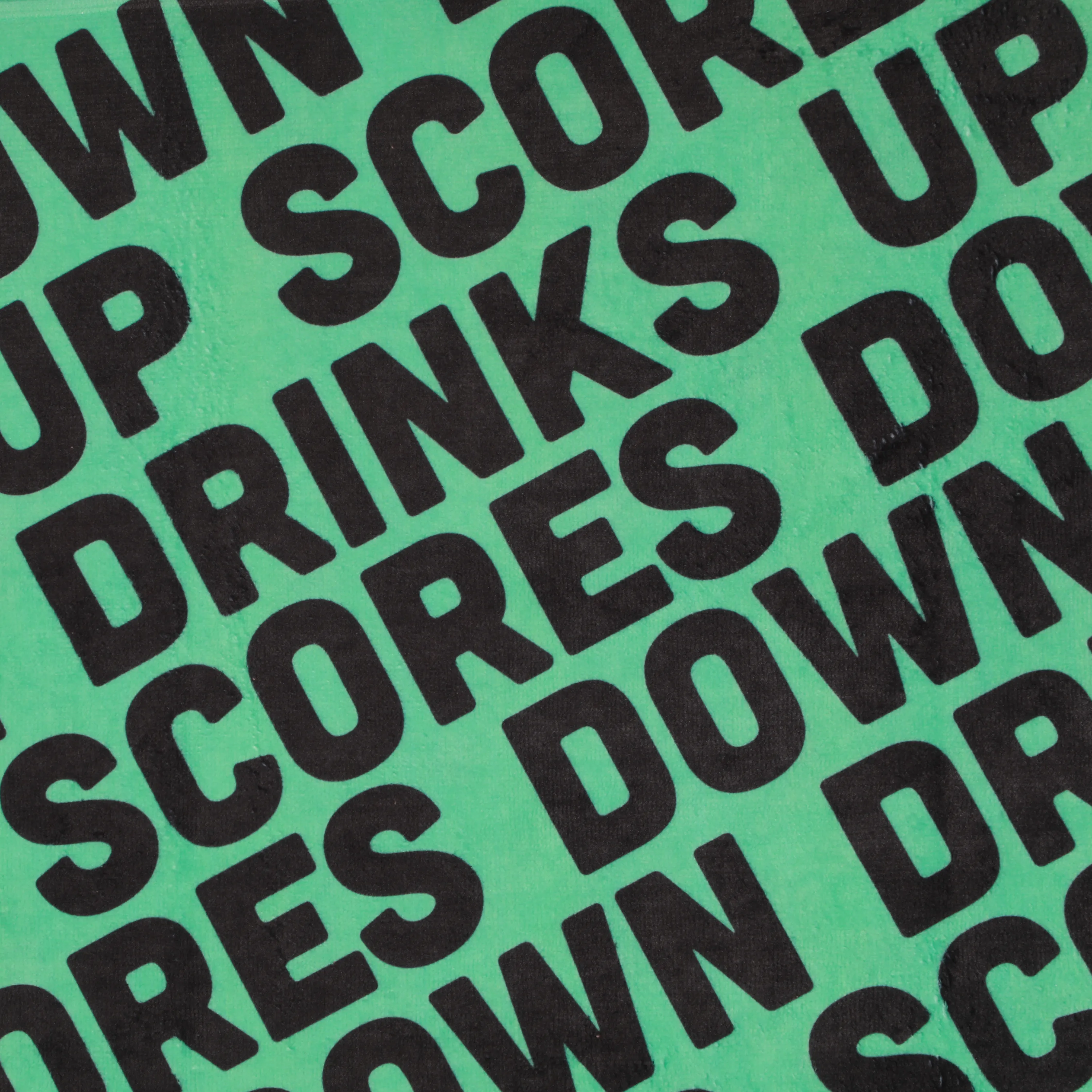 Drinks Up Scores Down Towel 22 x 42