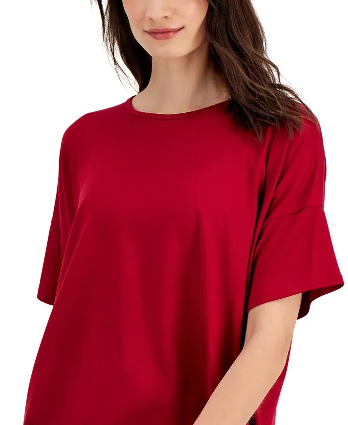 Eileen Fisher Women's Crewneck Top Red Size Medium