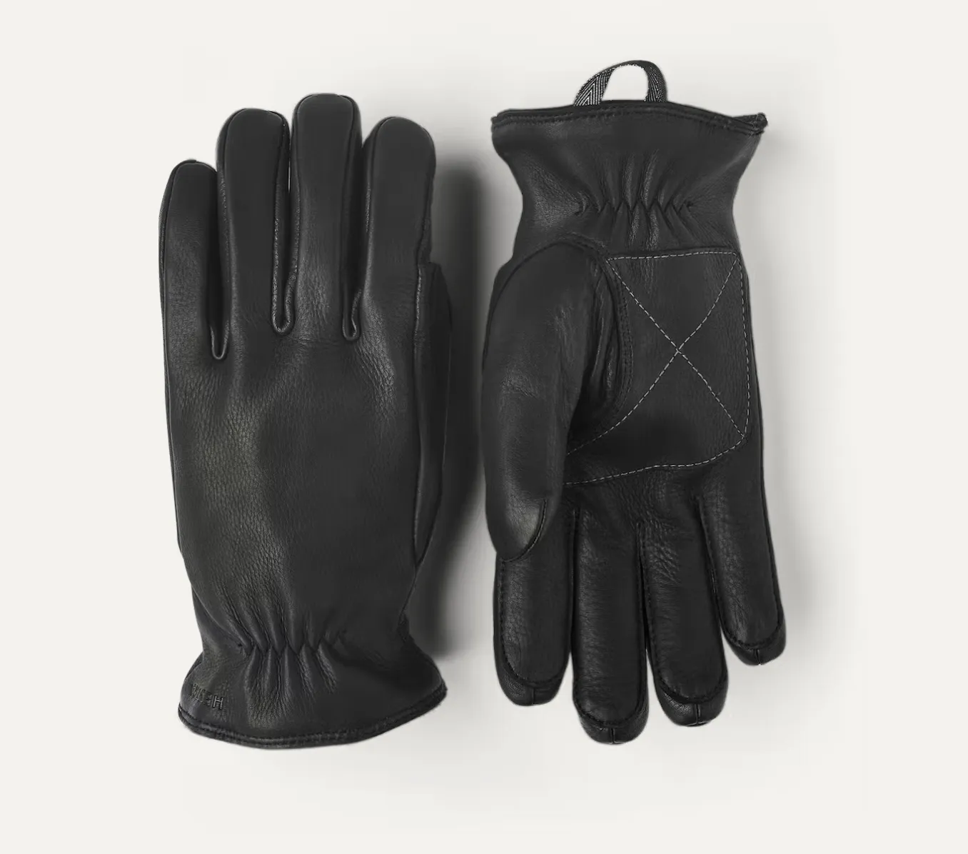 Eirik Leather Gloves, Black