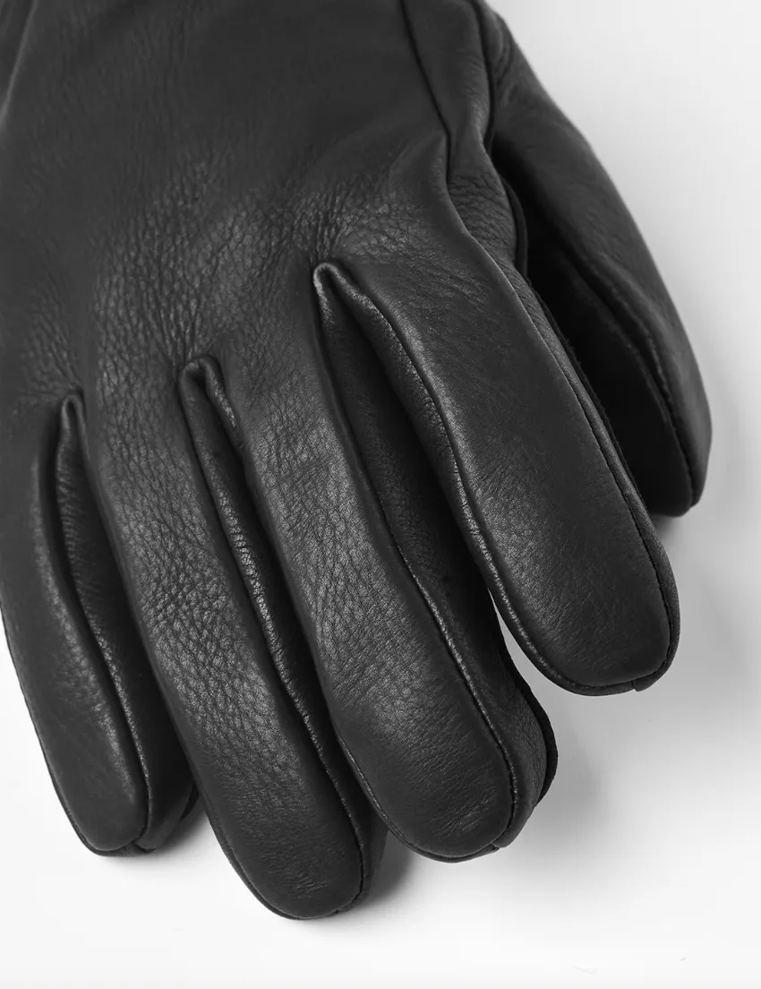 Eirik Leather Gloves, Black