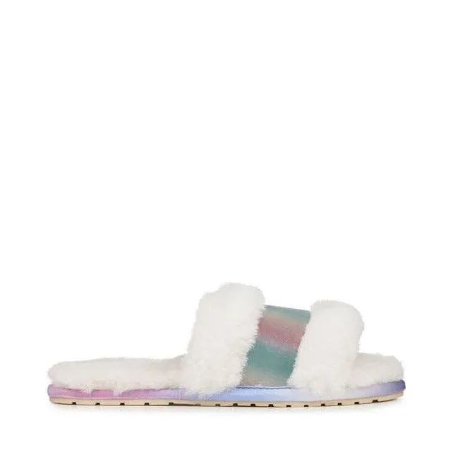 EMU Australia Teens Wrenlette Tie Dye Slippers in Natural