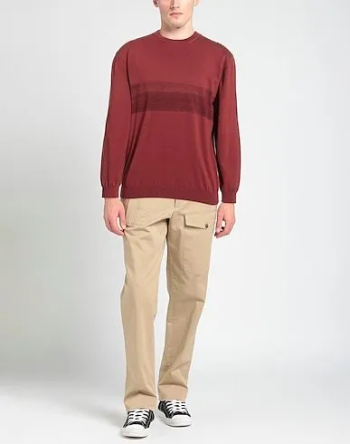 Ermenegildo Zegna  |Pullovers Bi-color Long Sleeves Cotton Oversized Luxury