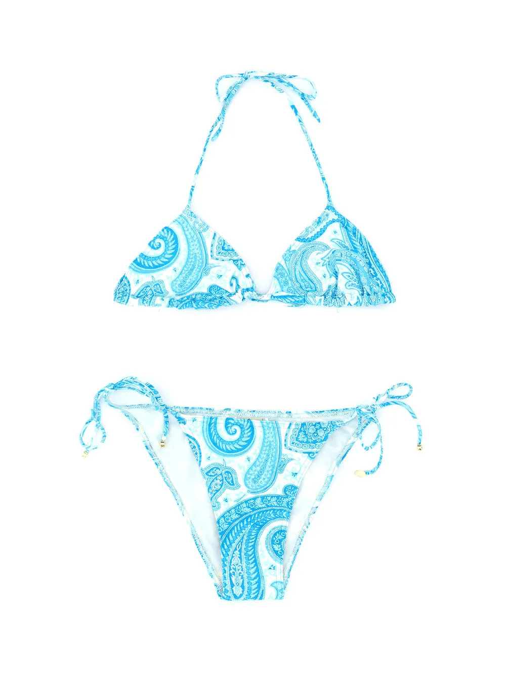 Etro Paisley Printed Triangle Bikini Set