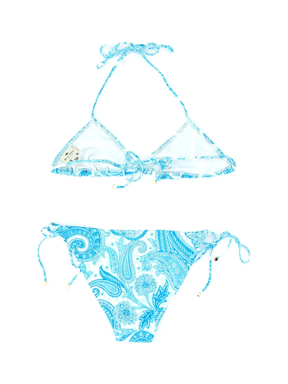 Etro Paisley Printed Triangle Bikini Set