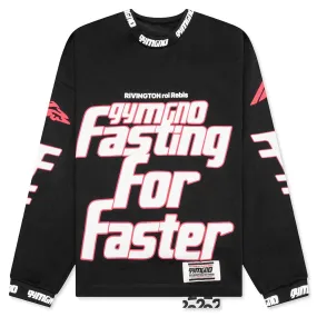 Fasting For Faster L/S Tee - Vintage Black