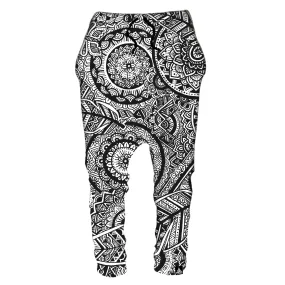 FEATHER MANDALA DROP PANTS