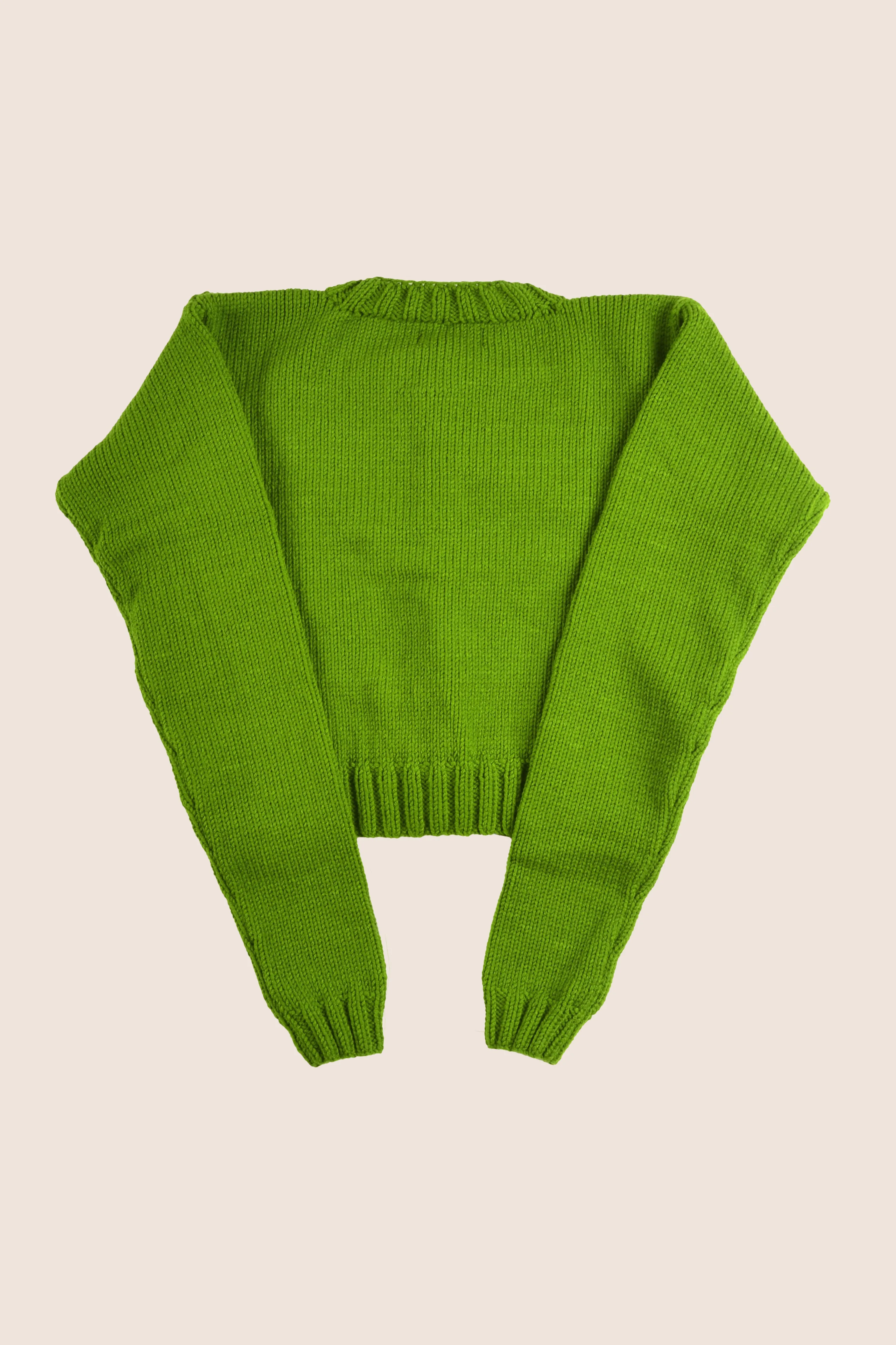 Forest Green Round Neck Cardigan